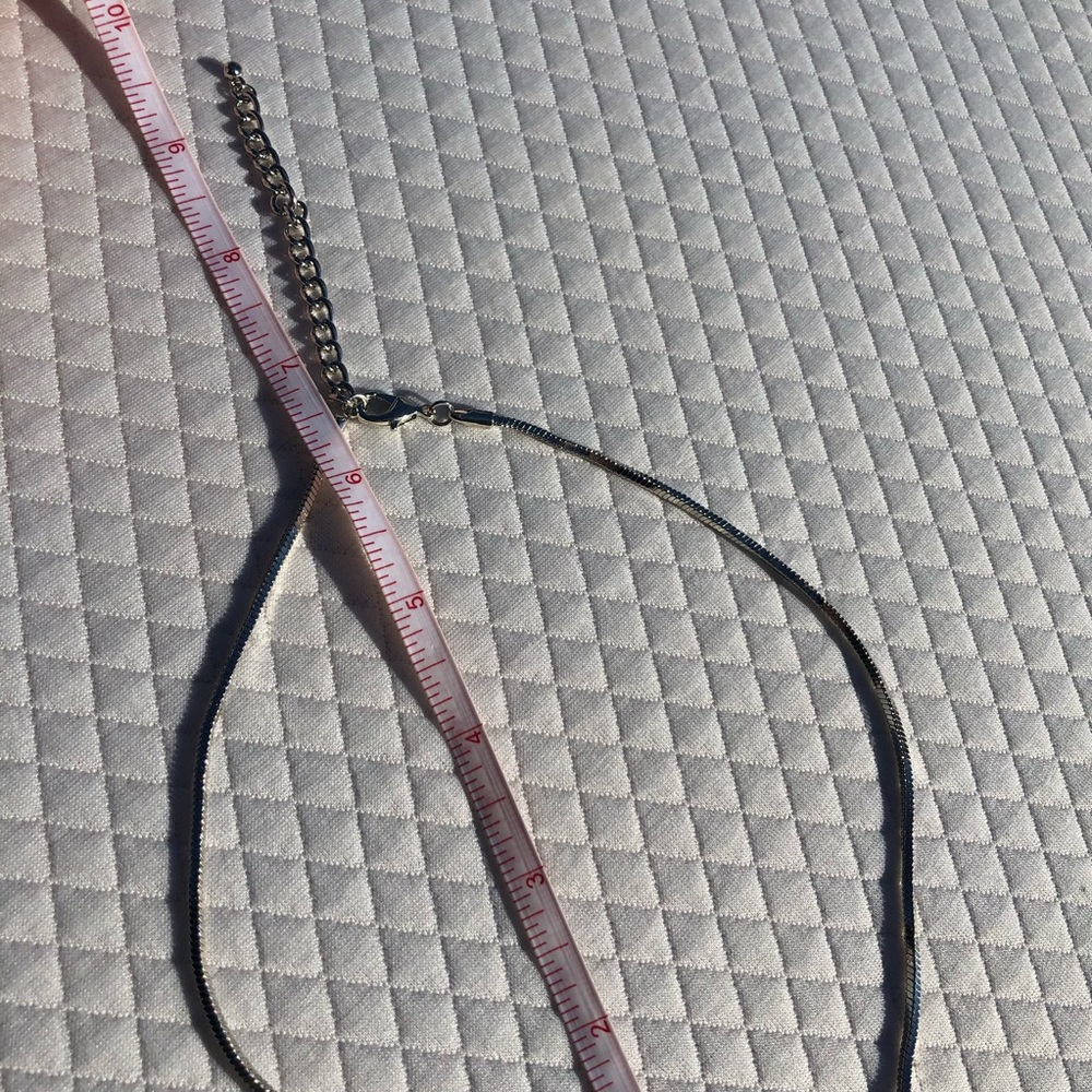 Silver Colored Statement Piece Necklace - image 8